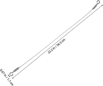 Set 2 cables acero inox ajustables para colgar