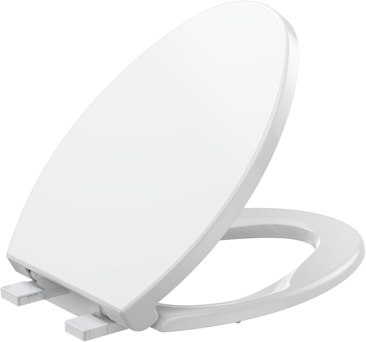 Asiento inodoro alargado cierre lento blanco