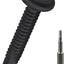 50 Brocas Acero Inox Planas 1-1/4pulg Negro con Chapa