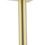 Brazo ducha fijo techo 8pulg conex. universal 1/2 dorado
