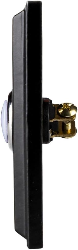Botón timbre puerta iluminado hierro negro 3x1.65pulg LED
