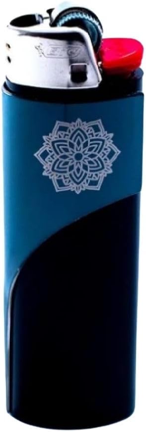 Estuche encendedor mandala acero inox multiusos portátil