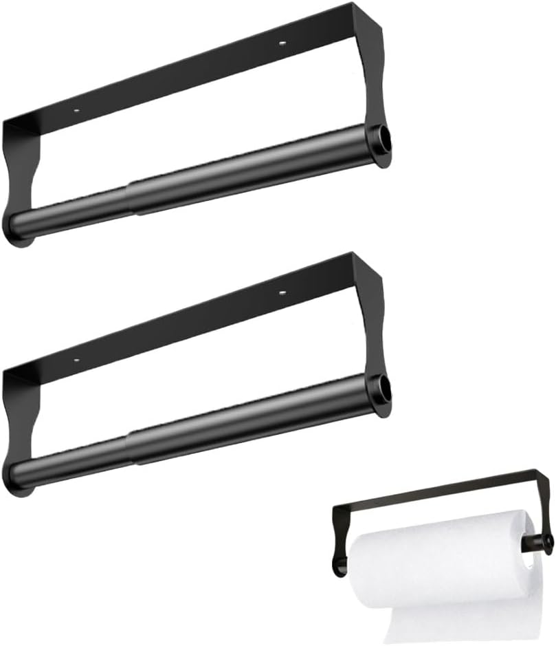 Paquete de 2 soportes para toallas de papel autoadhesivos
