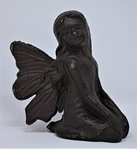 Estatua ángel hadas hierro fundido jardín decoración