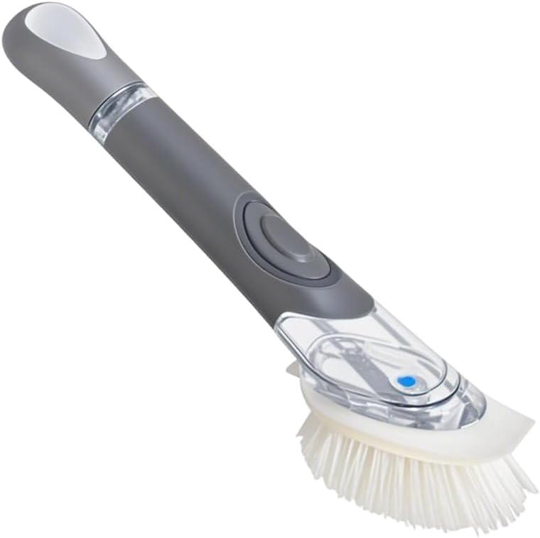 Cepillo dispensador jabón varita cocina gris