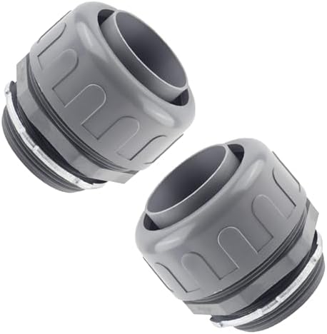 Conector conducto eléctrico 1-1/2pulg no metálico pack 2