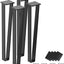 Patas mesa metal negro 14pulg 4pzas resistentes