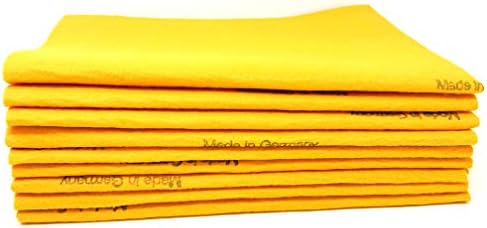 10 Pzas Paños Gamuza Alemanes Extra Grandes Absorbentes