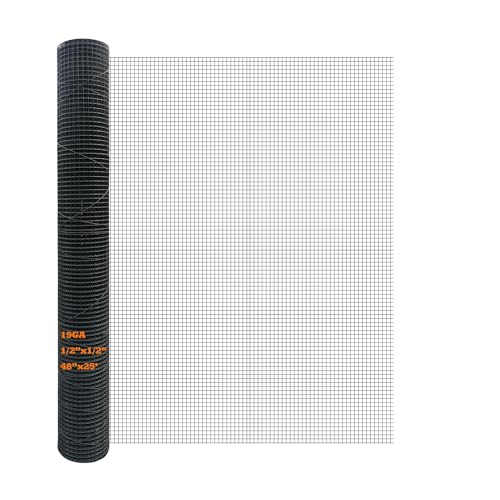 Paño hardware PVC negro 48pulg x25ft 1/2pulg 19GA