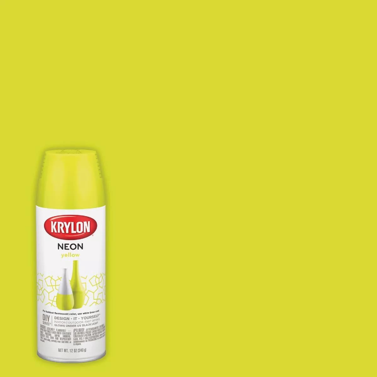 Pintura aerosol neón amarillo 12oz