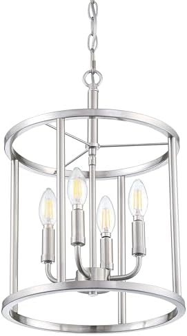 Lámpara colgante geométrica metal cepillado cocina