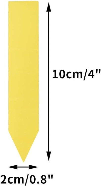 500 Etiquetas Plástico Impermeable Jardín 0.8x3.9pulg 5 Colores