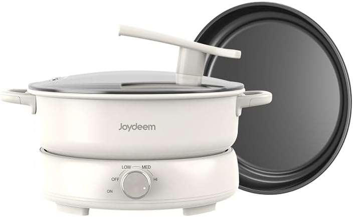 Caldera eléctrica multifunción Joydeem con grill y divisora