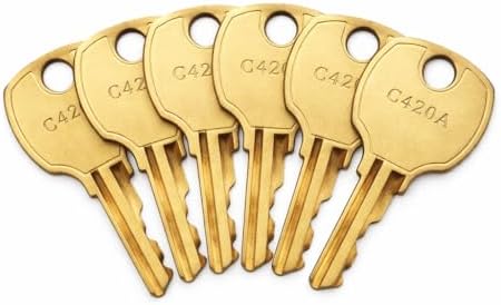 6 Pzas llaves para cajón C420A comp compatibles con CompX