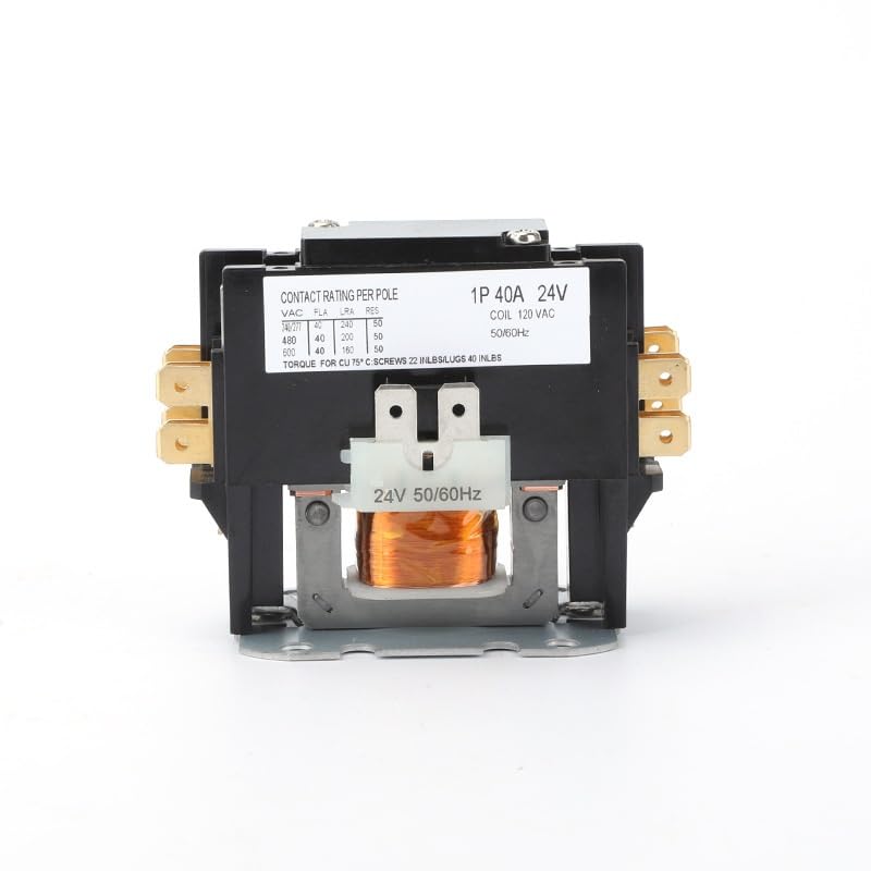 Relé contactor 1P 40A 24V montaje panel