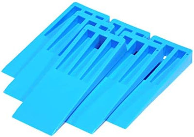 Cuña desmoldeo fibra vidrio azul 6 pzas 6x2 1/4x3/4 pulg