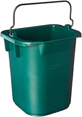 Cubo utilitario 5qt color verde con boquilla y asa