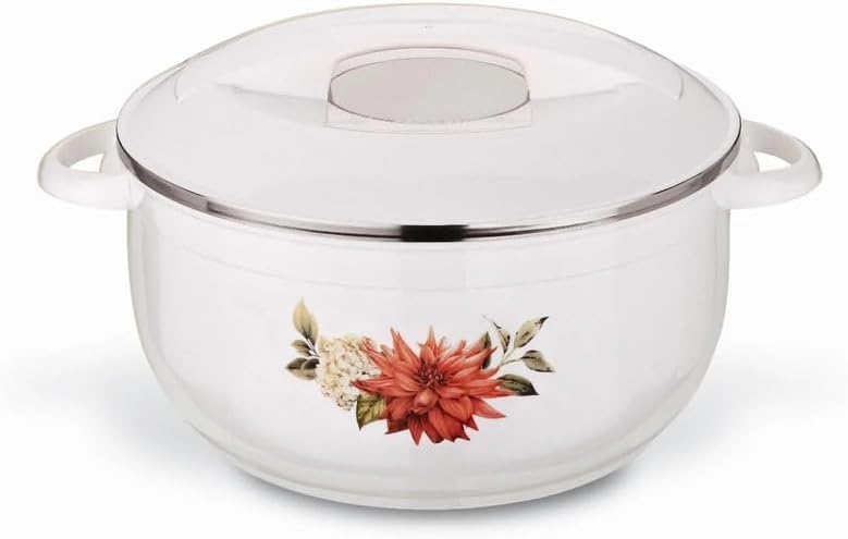Set 3 Cazuelas Aisladas Acero Inox con Tapa Calentador