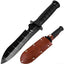 Cuchillo jardín acero inox hoja afilada borde dentado
