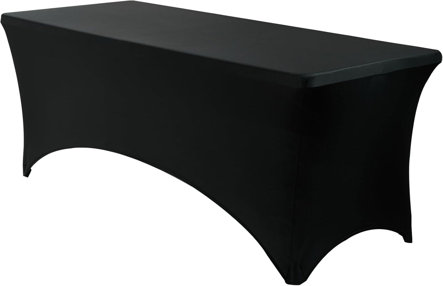 Mantel de elastano ajustable para mesa rectangular color negro