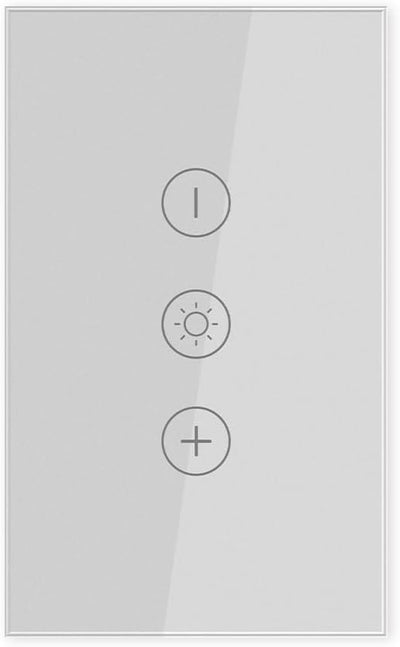 Interruptor atenuación inteligente con panel vidrio templado