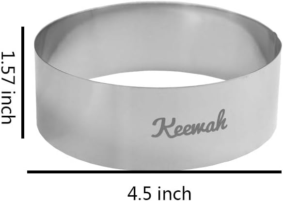 Anillo hamburguesa 4.5pulg 6 Pzas acero inox