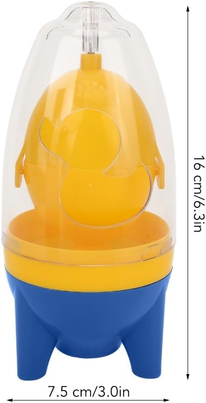 Molinillo huevos portátil con almohadilla silicona azul