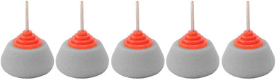 Almohadilla tambor gris acabado claro vástago 1/8 pulg set 5