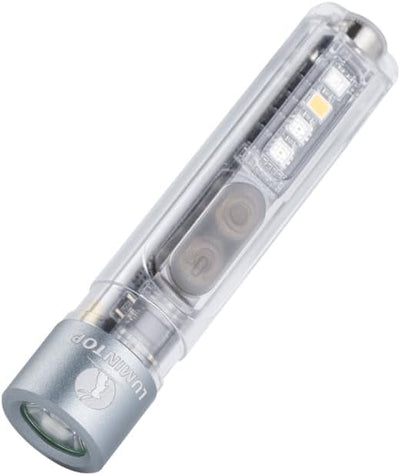Linterna EDC gato negro 400lúmenes recargable luz UV y lateral