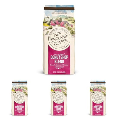 Café molido Donut Shop Blend medio tostado bolsa 18oz set 4