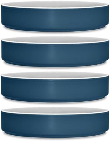 Set 4 Platos Profundos 7.5pulg 12oz Azul