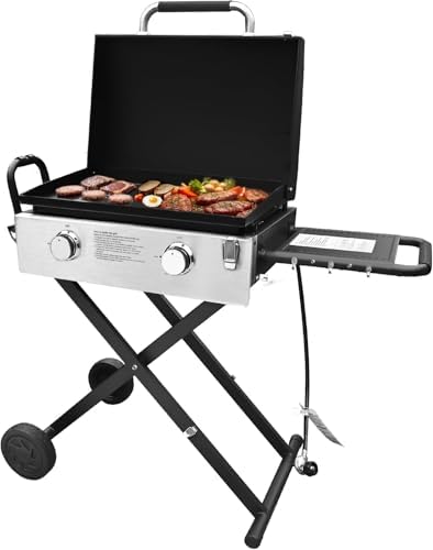 Plancha gas propano 30pulg 2 quemadores 30000 BTU parrilla