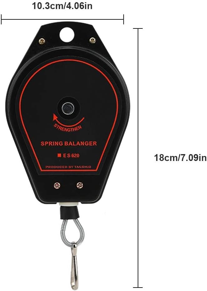 Soporte retráctil equilibrador carga ajustable uso montaje rojo