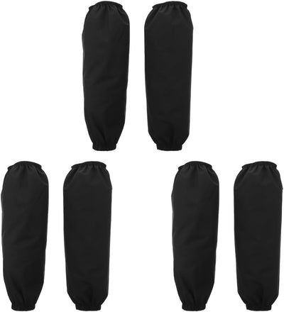 Mangas brazo impermeables resist. aceite 3 pares negro