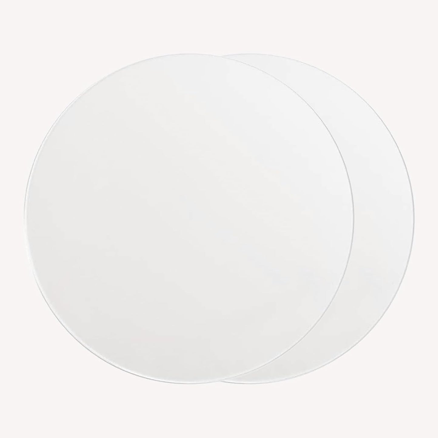 Cubierta luz techo cristal pantalla redonda LED 12pulg 2uds