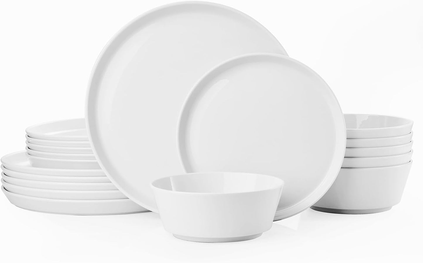 Juego 18 Pzas Vajilla Porcelana Ligera 6 Personas