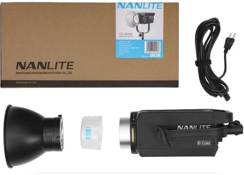 Foco estudio bicolor FS-300B Bluetooth 2.4G montaje Bowens