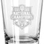 Producto oficial NCAA National Football Champs 2025 de 15 oz doble vidrio grabado Universidad Indiana