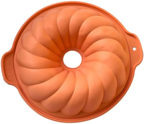 Molde silicona tartas dona 10pulg naranja