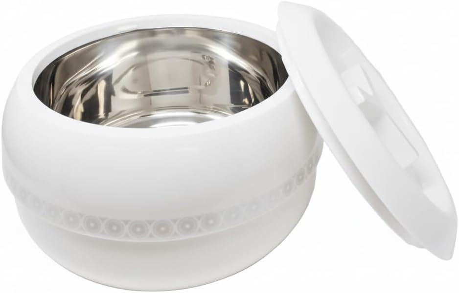 Cacerola Aislada Acero Inox 2.5L Con Tapa Calentador