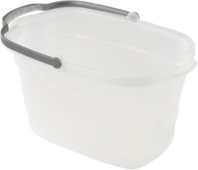 Cubo limpieza plástico transparente 4gal