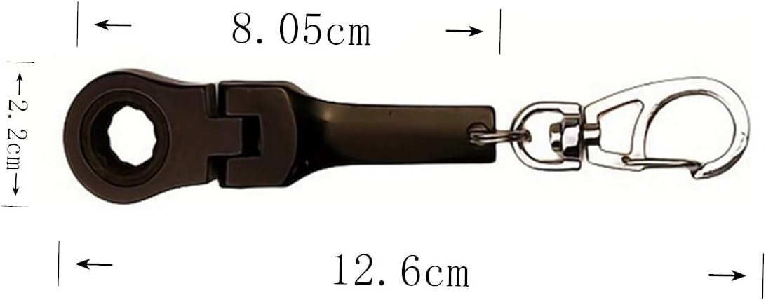 Llavero trinquete 90 dientes 0.394pulg negro