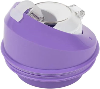 Tapa CrunchCup V2 con cierres integrados sin BPA morado