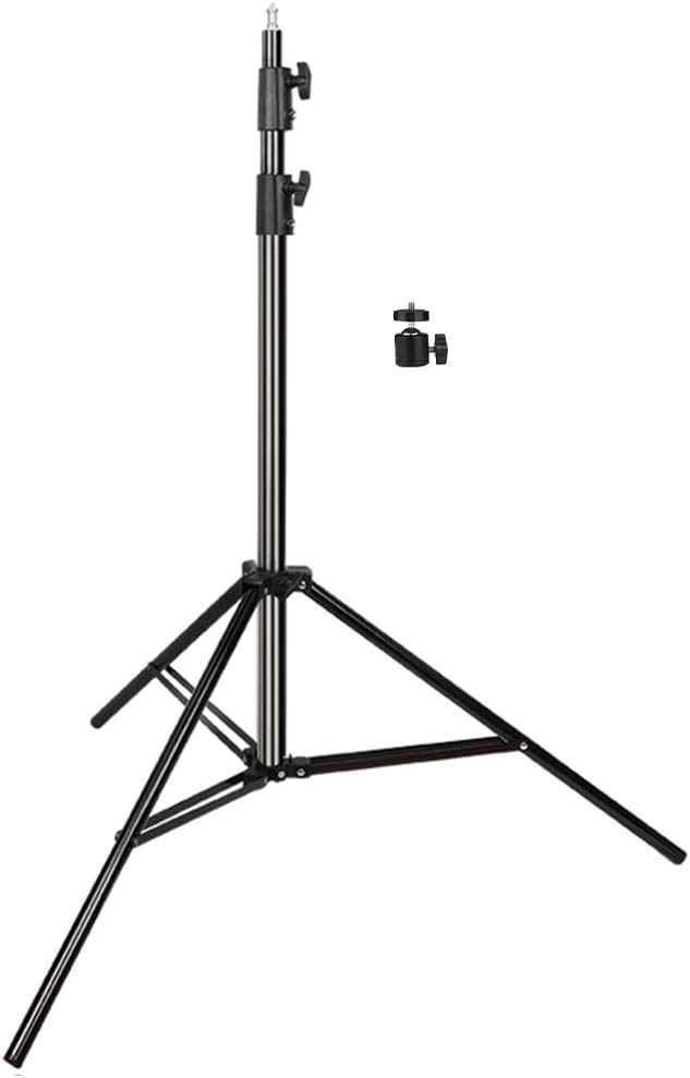 Soporte luz estudio aluminio paraguas telón LED flash