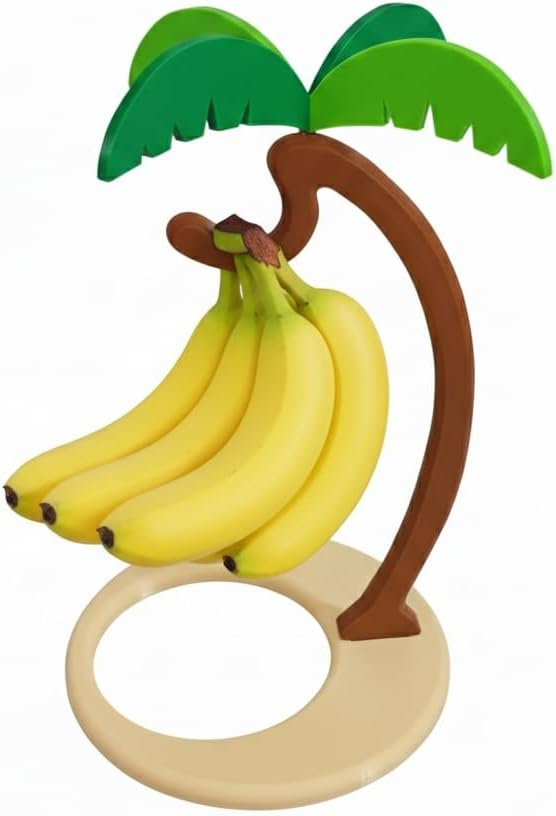 Colgador plátano con palmera soporte encimera decorativo