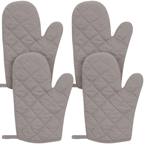 Guantes de horno suaves antideslizantes con forro acolchado extra largo