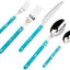 Set 20 Pzas Cubiertos Acero Inox 18/10 con Mango Resina