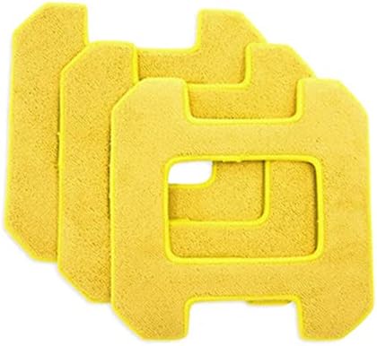Paños limpieza húmeda microfibra juego 3 amarillo