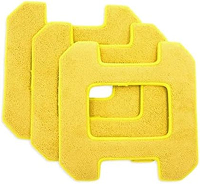 Paños limpieza húmeda microfibra juego 3 amarillo