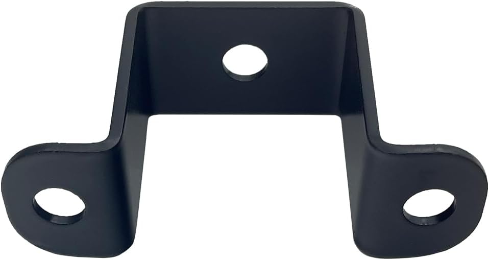 4 Abrazaderas Cuadradas 1.5x1.5pulg Soporte Metal Negro